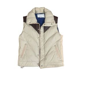 Vintage Rosse By Brazzini Down Puffer Hunting Vest Men’s M Made In Italy Tan